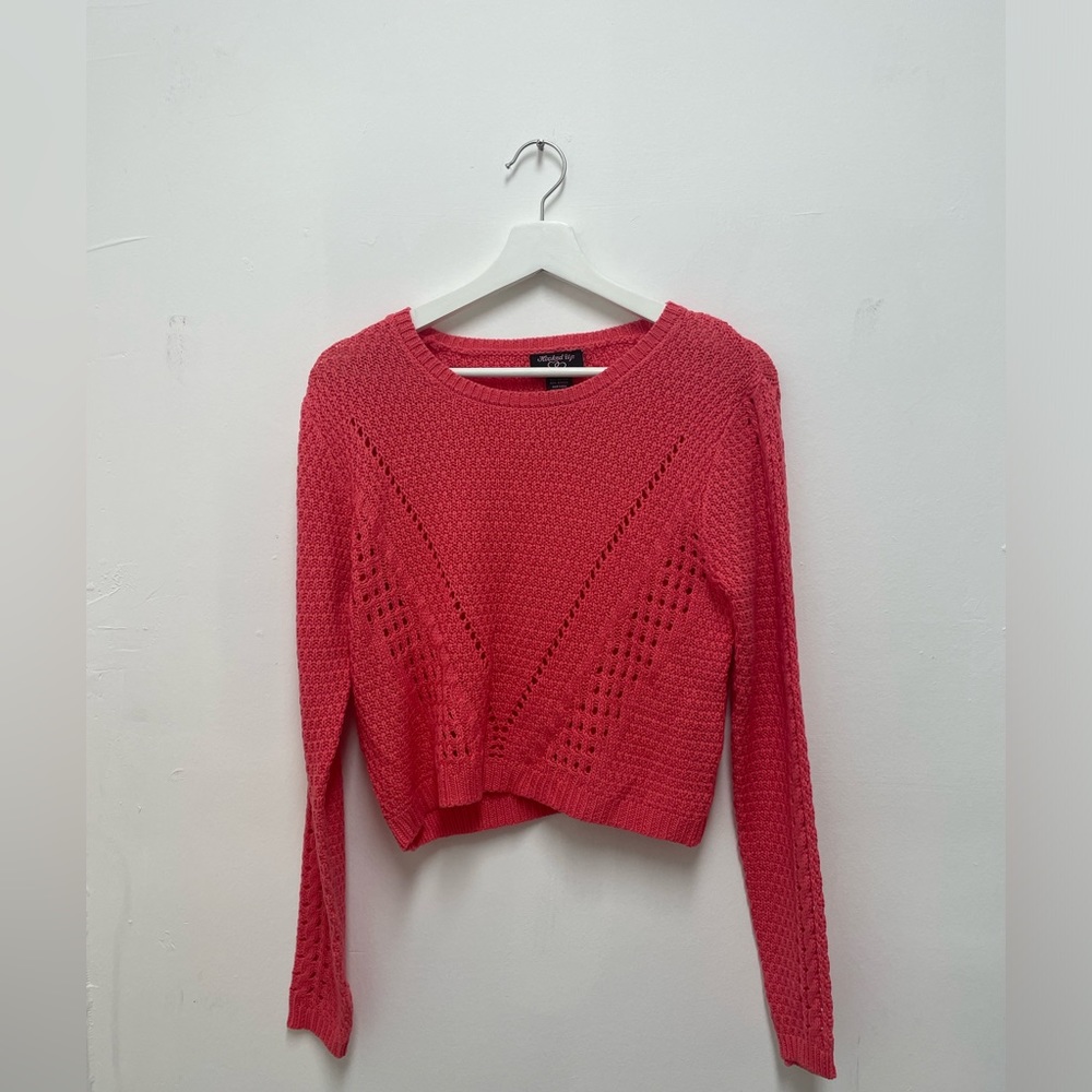 Hooked Up Pink Sweater Size S